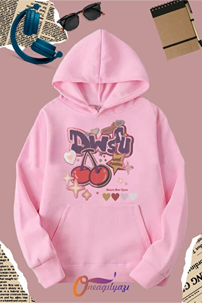 oneagılyazı Ženska majica sa kapuljačom Cherry Štampano