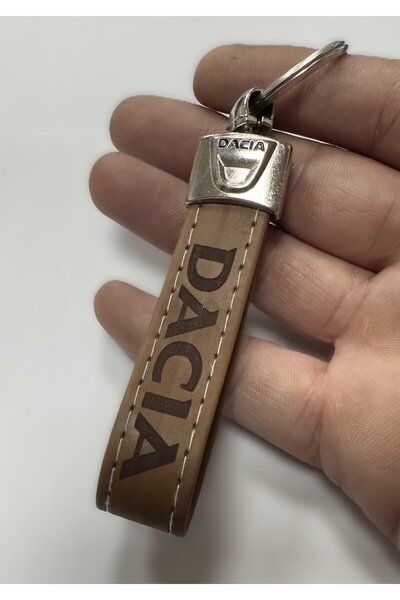 imza direksiyon kılıfı Dacia Ve Logolu Anahtarlık (KAHVERENGİ) Termo Deri