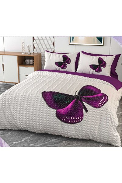 BEYZADE HOME 3d Dört Mevsim Kapitoneli Nevresim Takımı 6 Parça %100 Pamuk Sat...