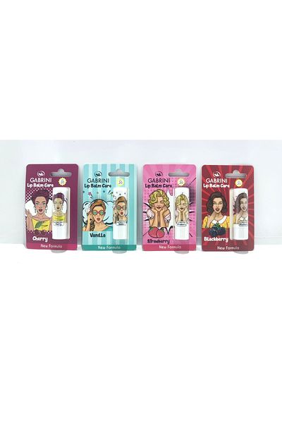 DREAM MOMENT Lip Balm - Lip Balm Care with 4 Different Fruits