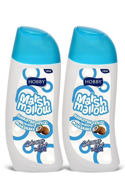 Hobby Marshmallow Coconut Shower Gel 500ml X 2