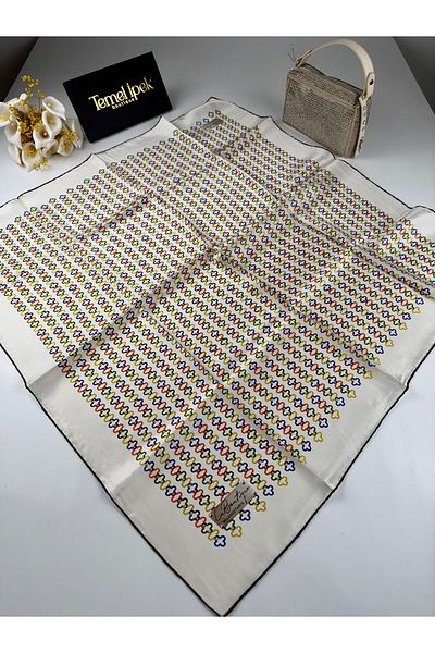 LA BOUTIQUE Μεταξωτό φουλάρι Sura - Μοντέλο 1866-08