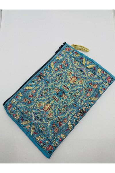 GALATA GIFT Portofel de damă de mărime medie - elegant, cu fermoar, căptușit, portofel pentru monede cu model Kilim 15x10