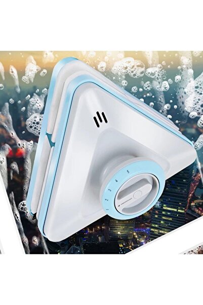 AYLA STAND 5 Kademe Ayarlı Mıknatıslı Çift Cam Ve Pencere Uyumlu Üçgen Model 05-30 Mm Cam Silme Aparatı