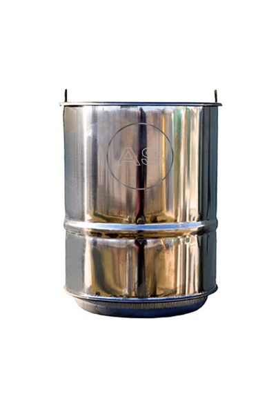 ASKAYYAPI Krom Çelik Soba Kovası Odun Kovası Kömür Kovası A KALİTE