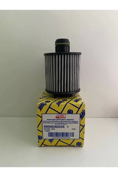 Genel Markalar 1.3 EURO 6 EGEA, DOBLO, FİORİNO YAĞ FİLTRESİ - OEM NO: 6000626025e