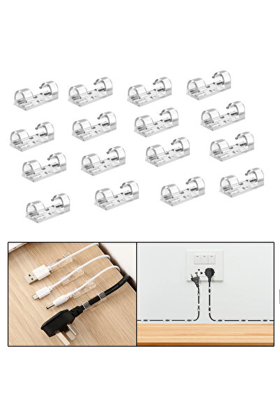 Microcase Yapışkanlı Kablo Sabitleyici Düzenleyici Çok Amaçlı Kablo Toparlayı...