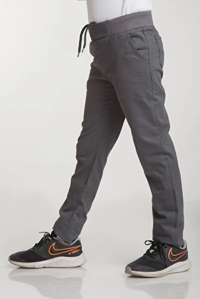 Lizsa بنطلون مدرسي بخصر مضلع للجنسين من 6 إلى 16 سنة