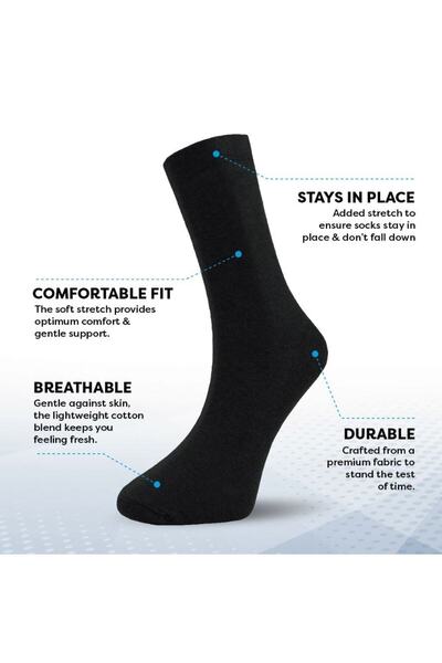 FORMO Висококачествени мъжки памучни чорапи до глезена - пакет от 10 премиум пакета, меки, дишащи и издръжливи