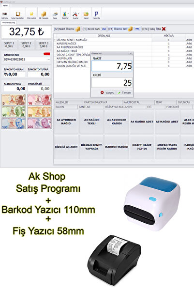 PazarTimi Barkod Satış Sistemi & Market Programı & Barkod Yazıcı & Fiş Yazıcı...