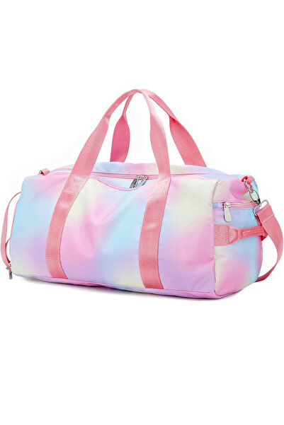 Go Veform Ayakkabı Bölmeli Rengarenk El Valizi ve Spor Çantası Gökkuşağı ESÇ892