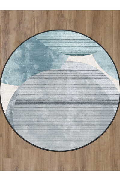 blcmoda Modern Design Woven Base - Washable Non-Slip, Round Carpet Rug Rug Rug-287