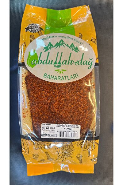 Hacıoğlu baharat Hatay Yöresel Hint Atom Pul Biber Pulbiber Zehir Acı Piskopat 500 gr - 1 /2 Kg
