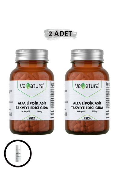 VeNatura Alfa Lipoik Asit Takviye Edici Gıda 90 Kapsül ( 2 ADET ) '&' ( 1 ADE...