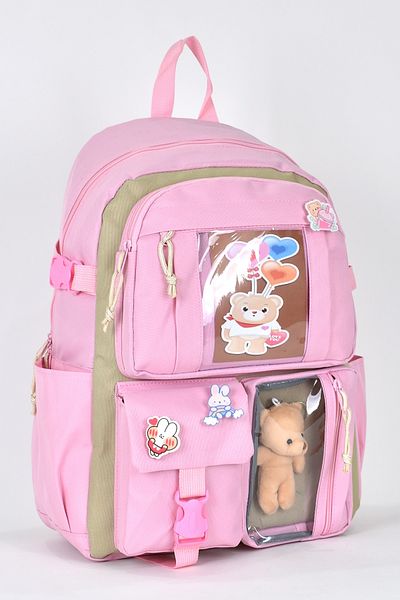 ELATAE Unisex Orthopedic Primary School Korean Model Backpack - Multi-Compartment, Luxury Fabric 1480