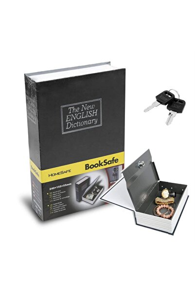 MJ TOYS Kitap Şeklinde Büyük Boy Gizli Güvenlik Kitap Görünümlü Hazine Güvenl...