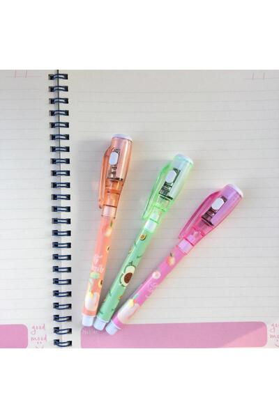 YEŞİL KIRTASİYE Işıklı Görünmez Kalem 3 adet