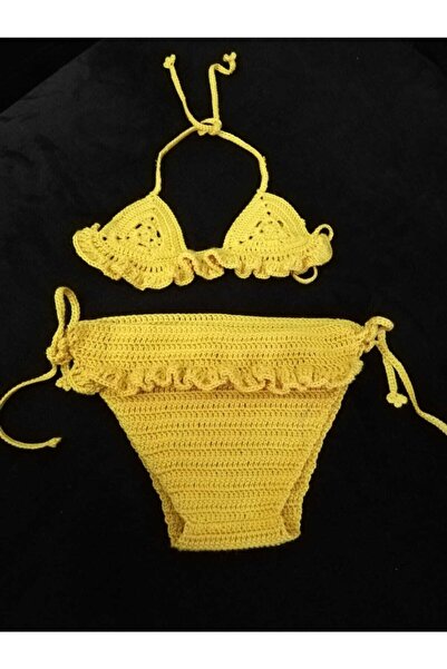 AYDECO Kız Bebek Örgü Bikini Tkımı