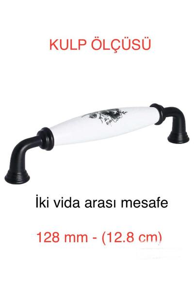 Porcellana Perla 128mm-(12,8cm) Mâner metalic din porțelan pentru dulap sertar Mobilier Bucătărie Mâner pentru copii Mâner-rubin STK1584