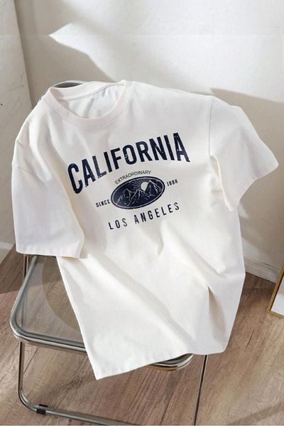 Oksit Ανδρικό μπλουζάκι California μπροστά με στάμπα με λαιμόκοψη