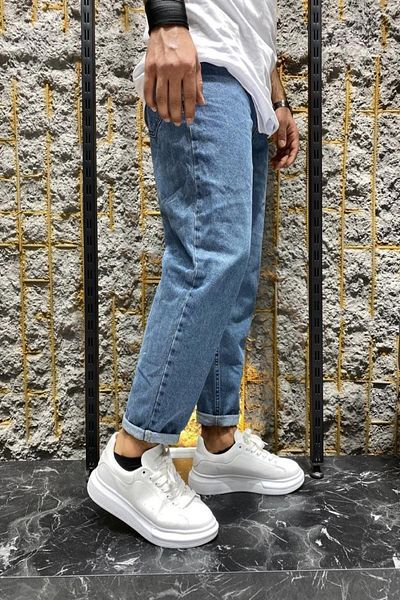 Oksit Hendrick Greco Boy Friend Pantaloni Jean până la glezne