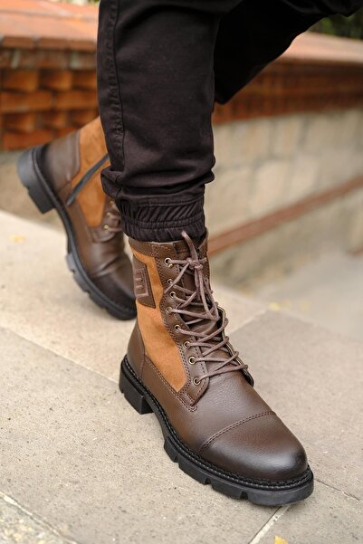 Oksit Cnt Buster Army Embroidered Polar Men's Boots