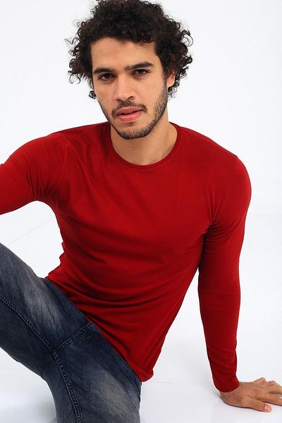 Oksit Mys Lion 4013 Slim Fit Lycra с дълъг ръкав Основен суит