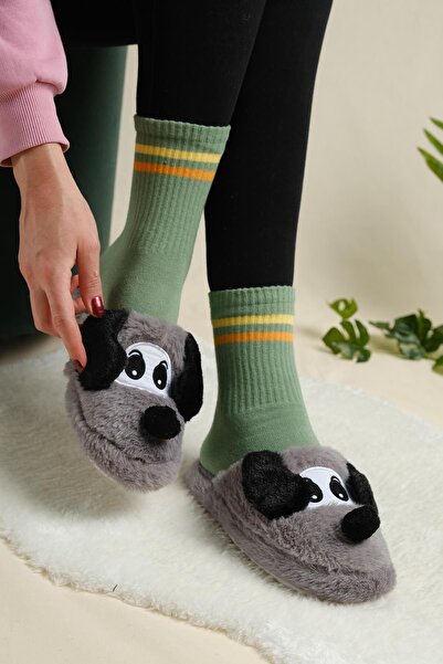 Oksit Oana Papuci Pufosi Animal Figurat Papuci de Casa damă Papuci Blanos