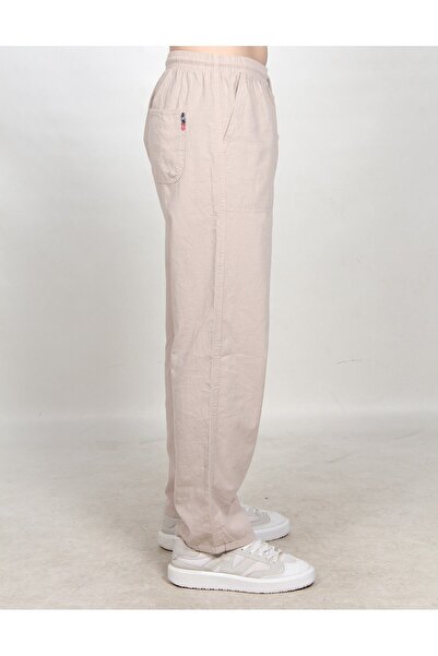 bomull textıle Men's Linen Trousers - Cotton Design