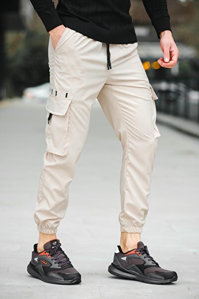 Oksit Ανδρική φόρμα γυμναστικής Pietro Slim Fit Court Parachute στο κάτω μέρος με τσέπη Cargo