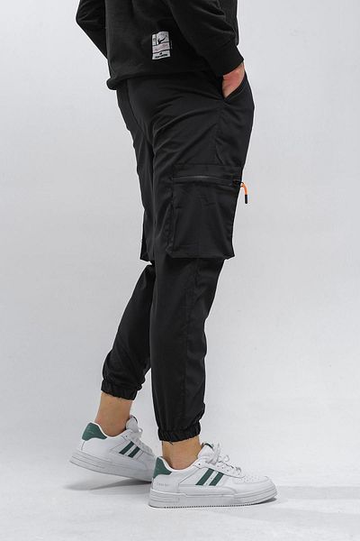 Oksit Ανδρική φόρμα Baltassare Slim Fit στο κάτω μέρος με λεπτομέρεια με φερμουάρ και τσέπη Cargo Parachute