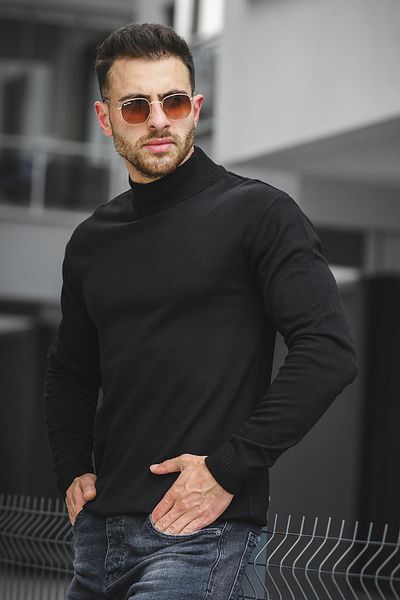 Oksit Ανδρικό πουλόβερ Seka 815 Cotton Slim Fit Half Fisherman