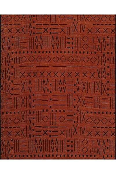 Genel Markalar İskandinav Desenli Yolluk Kiremit Yıkanabilir Şönil Halı Saçaklı Kaymaz Taban Koridor Halısı