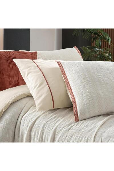 Sarev Palencia Ekru Tek Kişilik %100 Pamuk Mood Comfort Nevresim Takımı