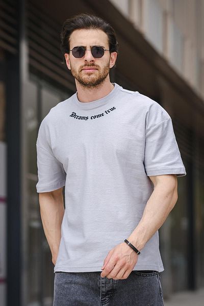 Oksit Ανδρικό μπλουζάκι Trc 2783 Printed Crew Neck Oversize