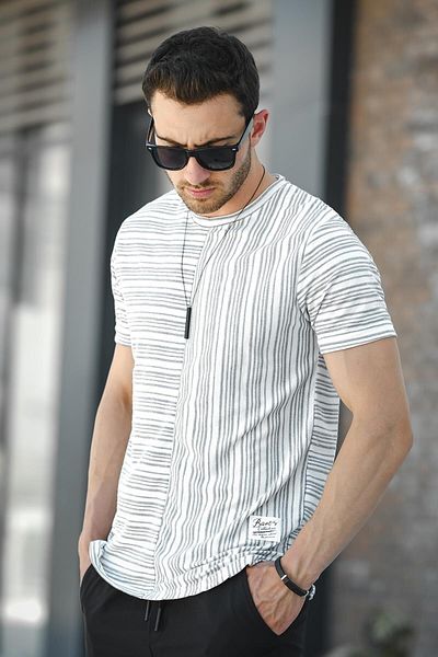 Oksit Ανδρική φούστα Nezza Piece Oval Slim Fit Ανδρικό Tshirt