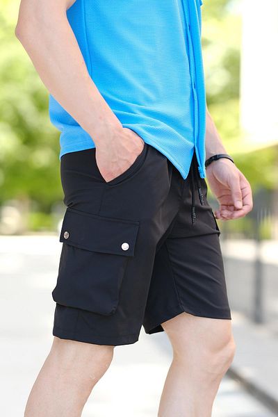 Oksit Ανδρικό σορτς τσέπης Quar Studded Court Parachute Fabric Cargo Pocket