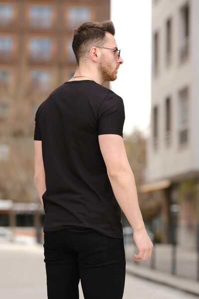 Oksit Ανδρικό μπλουζάκι Army Embroidered Slim Fit Slim Fit Lycra