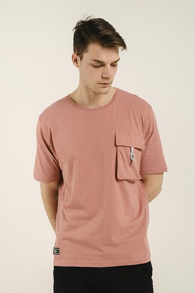 Oksit Ανδρικό μπλουζάκι Comfort Fit με λεπτομέρεια Aldrich Bellows Pocket Crew Neck