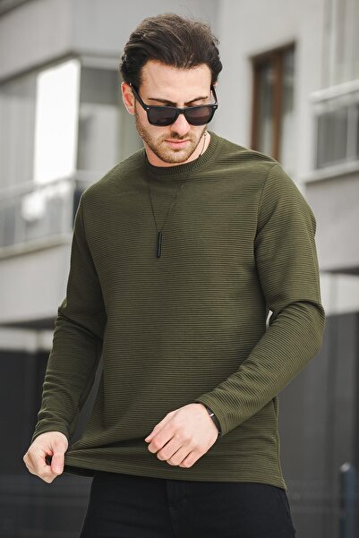 Oksit Ανδρικό μακρυμάνικο μπλουζάκι Ft 140 Slim Fit Autoban Pattern