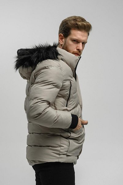 Oksit Ανδρικό μπουφάν Javi Hooded Water-Resistant με γούνα