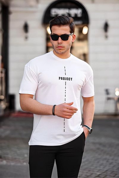 Oksit Trc 2774 Project - Ανδρικό T-Shirt με λαιμόκοψη με στάμπα μπροστά και πίσω