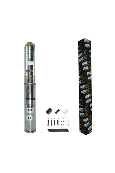 MEXXSUN 48 V Volt DC Fırçasız 1Hp 750 W Watt 0.75kW 4 Kademeli Solar Dalgıç Su Pompası 6 Ton 60 Mms