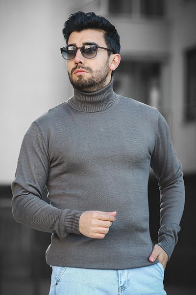 Oksit Ανδρικό πουλόβερ με λαιμόκοψη Seka 849 Cotton Slim Fit