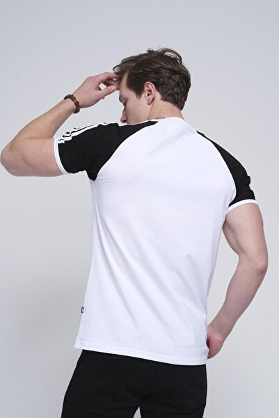 Oksit Ανδρικό μπλουζάκι Linus Slim Fit Lycra Shoulder Stripe