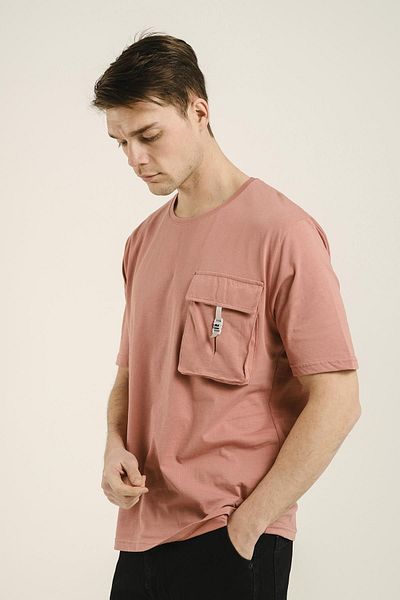Oksit Ανδρικό μπλουζάκι Comfort Fit με λεπτομέρεια Aldrich Bellows Pocket Crew Neck