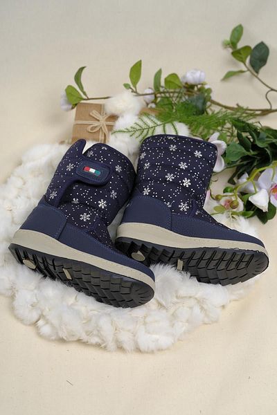 Oksit Dulcie Velcro Thermal Unisex Παιδικές μπότες χιονιού με γούνα στο εσωτερικό