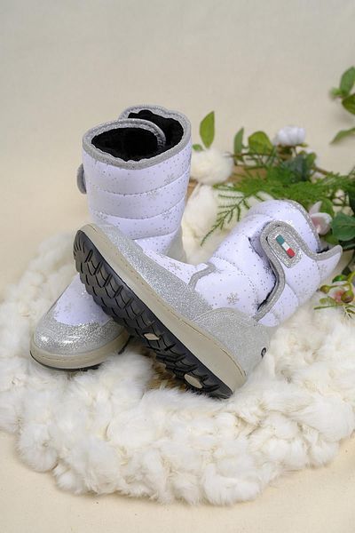 Oksit Dulcie Velcro Thermal Unisex Παιδικές μπότες χιονιού με γούνα στο εσωτερικό