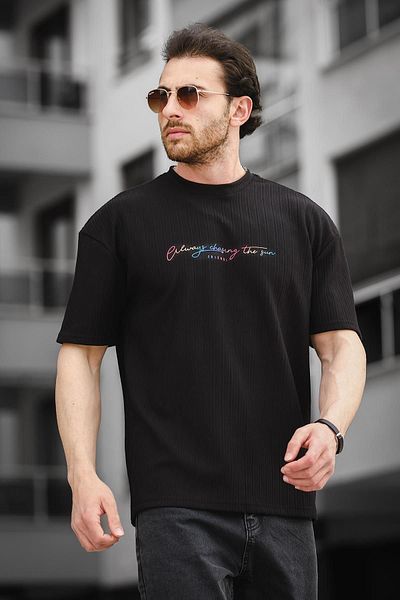 Oksit Ανδρικό μπλουζάκι Trc 2788 Printed Crew Neck Oversize