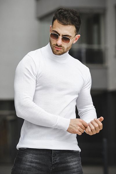 Oksit Ανδρικό μισό πουλόβερ Fisherman Seka 815 Cotton Slim Fit